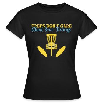 Disc Golf Frisbee - Frauen T-Shirt - Schwarz - Vorne - AI Model Female 172 dark (172cm)