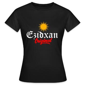 Ezidxan - Women's T-Shirt - black - Front - AI Model Female 172 dark (172cm)