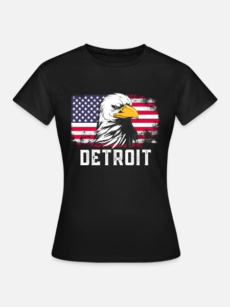 Detroit - Frauen T-Shirt - Schwarz