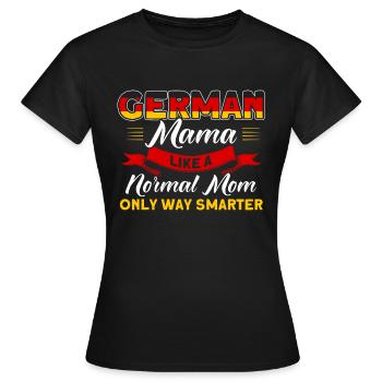 Deutsche Herkunft Deutschland Deutscher Stolz - Frauen T-Shirt - Schwarz - Vorne - AI Model Female 172 dark (172cm)