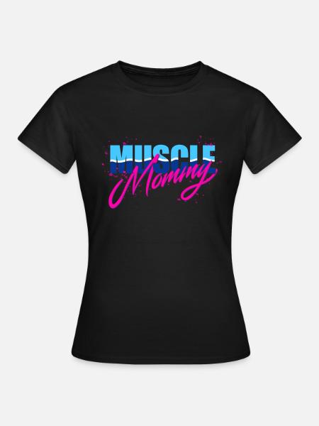 Muscle Mommy - Dame-T-shirt - sort