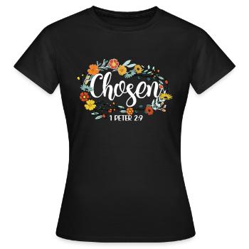 Église Religion Catholique Catholique Jésus-Christ - T-shirt Femme - noir - Devant - AI Model Female 172 dark (172cm)