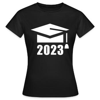 ABI 2023 | Abschlussfeier - Frauen T-Shirt - Schwarz - Vorne - AI Model Female 172 dark (172cm)