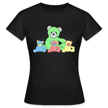 Teddy - Women's T-Shirt - black - Front - AI Model Female 172 dark (172cm)