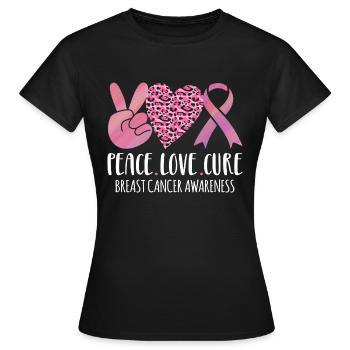 Breast Cancer Awareness - awareness- - Women's T-Shirt - black - Front - AI Model Female 172 dark (172cm)