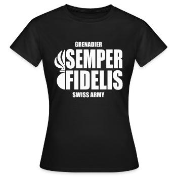 Grenadier - T-shirt Femme - noir - Devant - AI Model Female 172 dark (172cm)