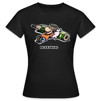 Feierabend - Frauen T-Shirt - Schwarz - Vorne - AI Model Female 172 dark (172cm)