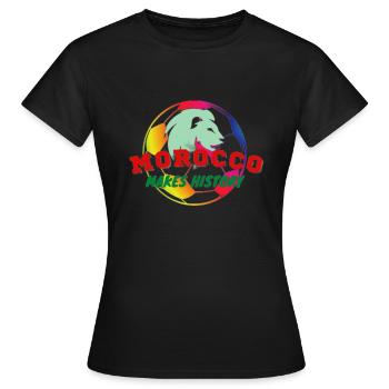 Marokko - Frauen T-Shirt - Schwarz - Vorne - AI Model Female 172 dark (172cm)