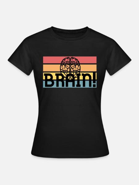 Brain - Frauen T-Shirt - Schwarz