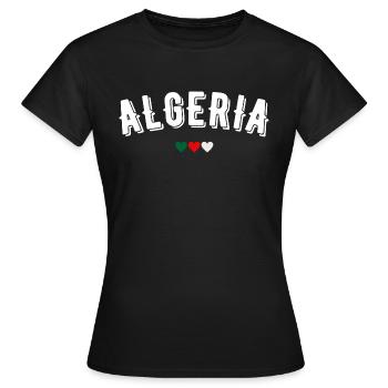 Algerien - Frauen T-Shirt - Schwarz - Vorne - AI Model Female 172 dark (172cm)