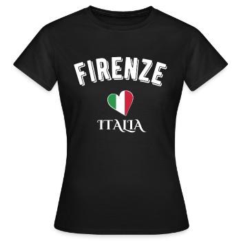 Florenz Italien - Frauen T-Shirt - Schwarz - Vorne - AI Model Female 172 dark (172cm)