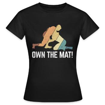 Grappling Martial Arts Wrestling - Frauen T-Shirt - Schwarz - Vorne - AI Model Female 172 dark (172cm)