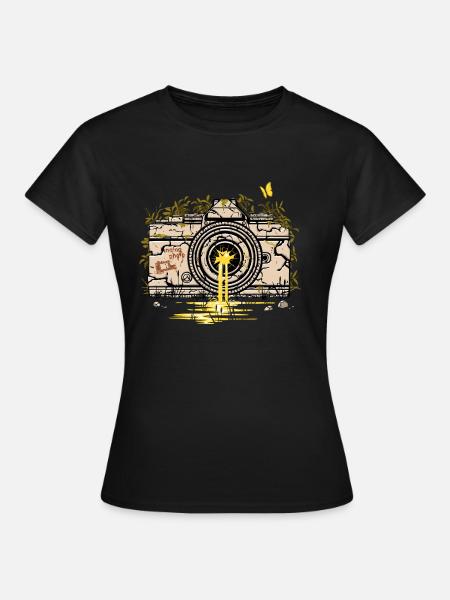 Kamera-Ruinen - Frauen T-Shirt - Schwarz