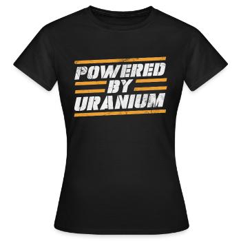 Alimenté à l’uranium - T-shirt Femme - noir - Devant - AI Model Female 172 dark (172cm)