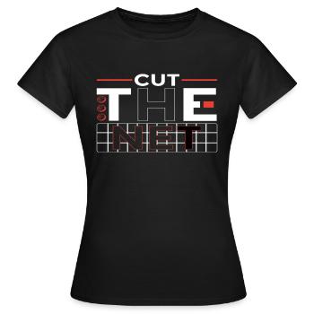 Cut the Net Basketball - Women's T-Shirt - black - Front - AI Model Female 172 dark (172cm)