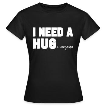 Ich brauche eine riesige Margarita - Frauen T-Shirt - Schwarz - Vorne - AI Model Female 172 dark (172cm)