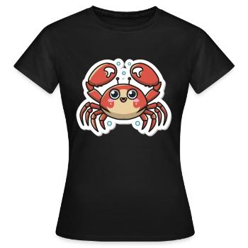 Crab Lover - Women's T-Shirt - black - Front - AI Model Female 172 dark (172cm)