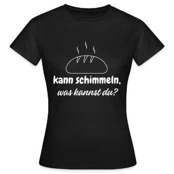 Brot 2 - Frauen T-Shirt - Schwarz - Vorne - AI Model Female 172 dark (172cm)