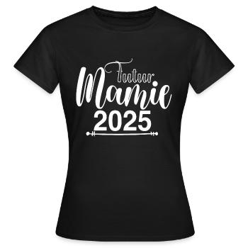 Futur Mamie 2025 - T-shirt Femme - noir - Devant - AI Model Female 172 dark (172cm)