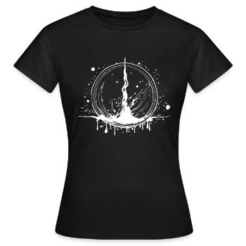 Tinte Blut - Frauen T-Shirt - Schwarz - Vorne - AI Model Female 172 dark (172cm)