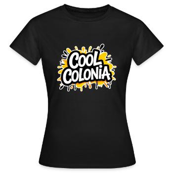 Colonia fraîche | Chemise Cologne - T-shirt Femme - noir - Devant - AI Model Female 172 dark (172cm)