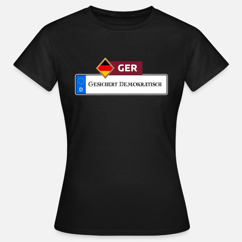 Secured Democratic 2.0 | Gift - Women's T-Shirt - black