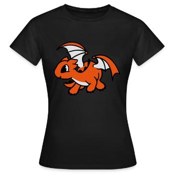 Dragon - T-shirt Femme - noir - Devant - AI Model Female 172 dark (172cm)