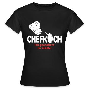 Chefkoch - Frauen T-Shirt - Schwarz - Vorne - AI Model Female 172 dark (172cm)
