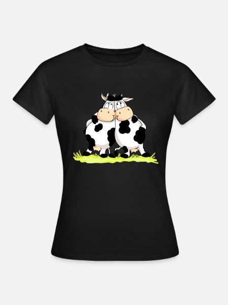Twin Cows - Women's T-Shirt - black