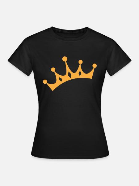 crown - Frauen T-Shirt - Schwarz