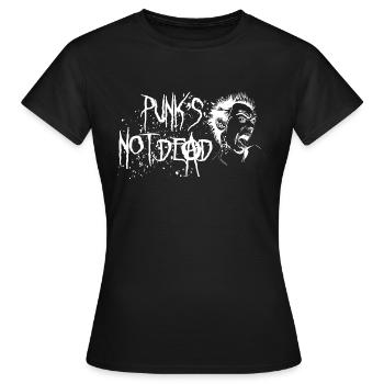 Punks not dead - Women's T-Shirt - black - Front - AI Model Female 172 dark (172cm)