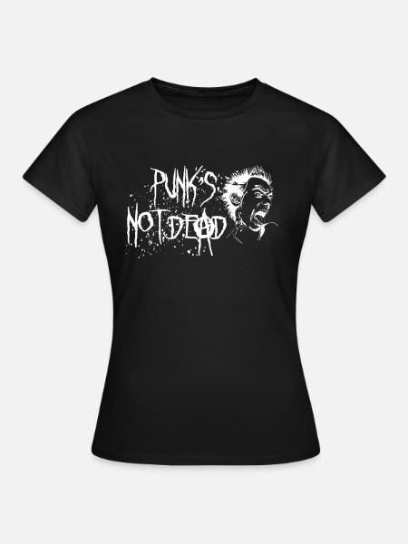 Punks not dead - Frauen T-Shirt - Schwarz