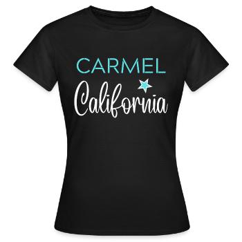 CARMEL California - T-shirt Femme - noir - Devant - AI Model Female 172 dark (172cm)