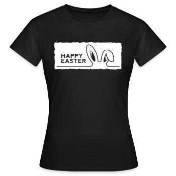 Joyeuses Pâques - T-shirt Femme - noir - Devant - AI Model Female 172 dark (172cm)