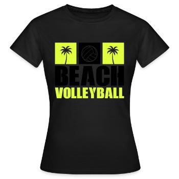 Beach-volley - T-shirt Femme - noir - Devant - AI Model Female 172 dark (172cm)