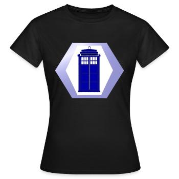 Antenne de police - T-shirt Femme - noir - Devant - AI Model Female 172 dark (172cm)