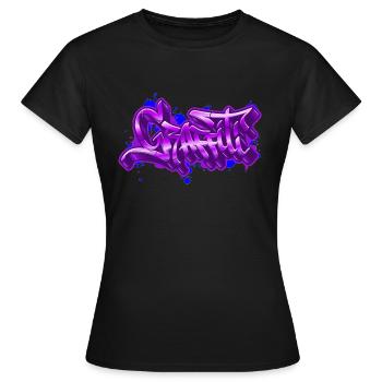 Graffiti - Frauen T-Shirt - Schwarz - Vorne - AI Model Female 172 dark (172cm)