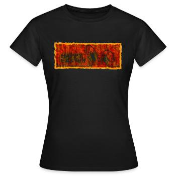 Happy Easter with Easter - Women's T-Shirt - black - Front - AI Model Female 172 dark (172cm)