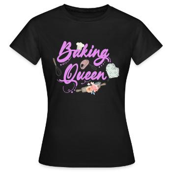Boulangerie Baker Boulangerie Boulangerie Gâteau de confiserie - T-shirt Femme - noir - Devant - AI Model Female 172 dark (172cm)