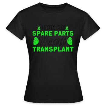 Organspender Organtransplantation Operation - Frauen T-Shirt - Schwarz - Vorne - AI Model Female 172 dark (172cm)