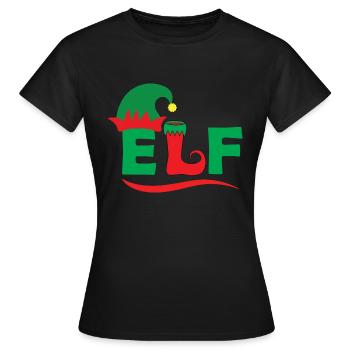 Elf - Frauen T-Shirt - Schwarz - Vorne - AI Model Female 172 dark (172cm)