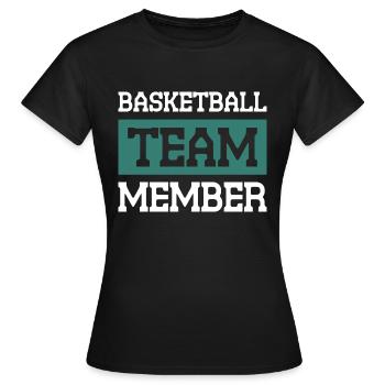 Équipe de basket-ball - T-shirt Femme - noir - Devant - AI Model Female 172 dark (172cm)