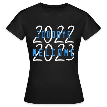welcome 2023 - T-shirt Femme - noir - Devant - AI Model Female 172 dark (172cm)