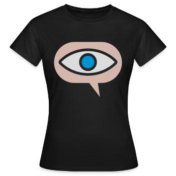 Icon Visual See Eye - Women's T-Shirt - black - Front - AI Model Female 172 dark (172cm)