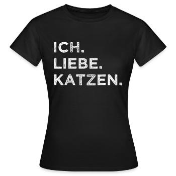 cool miezekatze spaß statement falbkatze meerkatze - Frauen T-Shirt - Schwarz - Vorne - AI Model Female 172 dark (172cm)