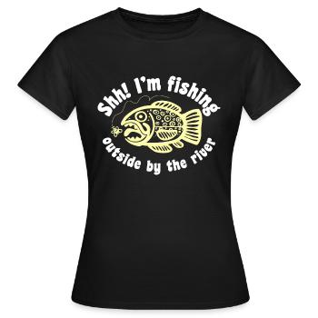 truite inca - T-shirt Femme - noir - Devant - AI Model Female 172 dark (172cm)