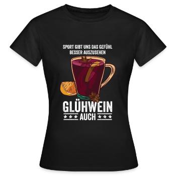 Sport gibt uns das Gefühl besser auszusehen - Frauen T-Shirt - Schwarz - Vorne - AI Model Female 172 dark (172cm)