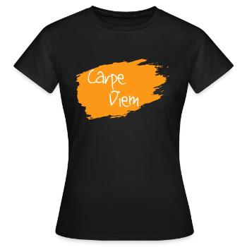 Carpe Diem - Women's T-Shirt - black - Front - AI Model Female 172 dark (172cm)