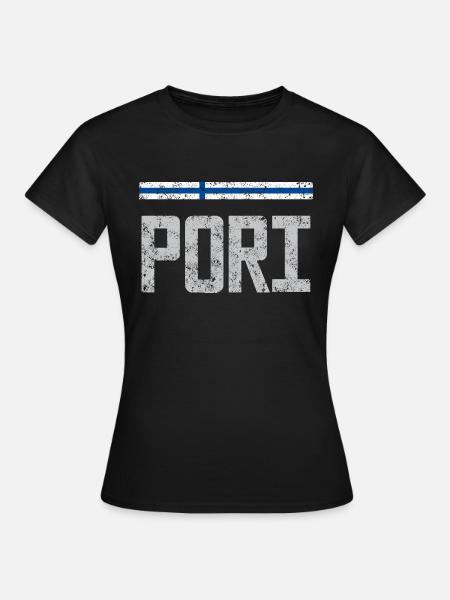 Pori - Naisten t-paita - musta