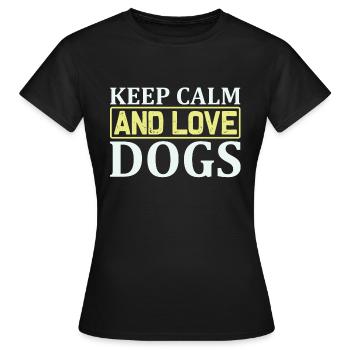 PawPrint Couture - Frauen T-Shirt - Schwarz - Vorne - AI Model Female 172 dark (172cm)